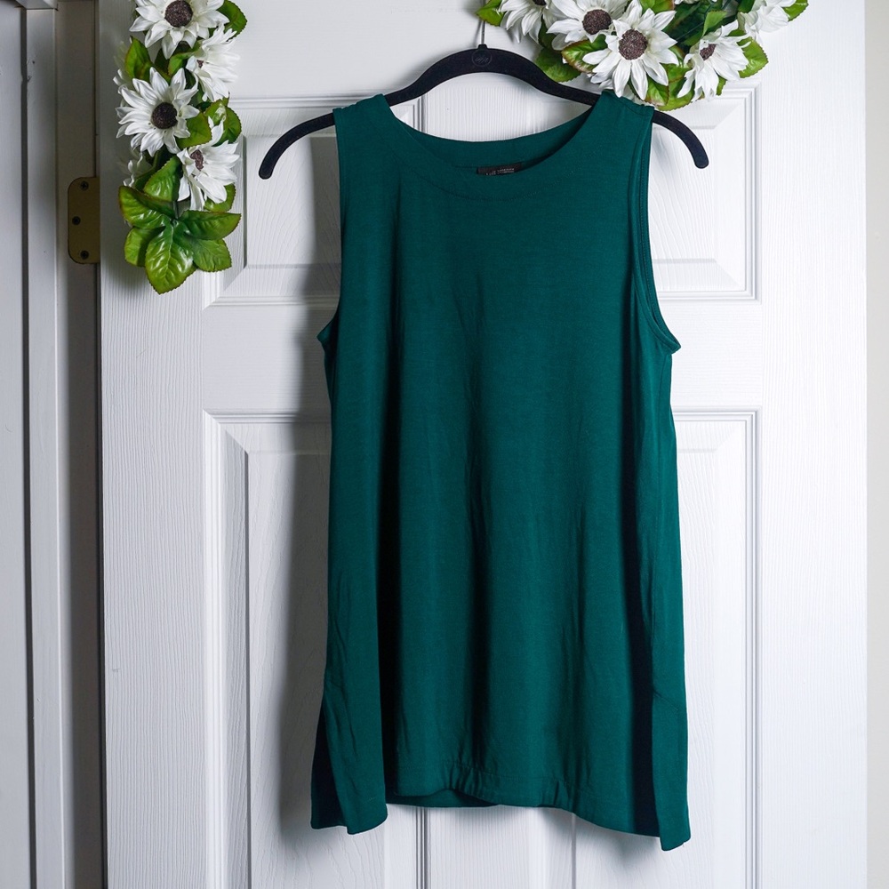 J. Jill Green Sleeveless Tank Top Blouse Tunic size XS